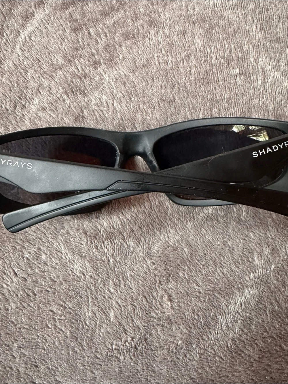 Shady Rays X Series Black Polarized Sport Wrap Sunglasses S/R Logo Unisex